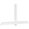 Ekena Millwork Eugene Architectural Grade PVC Gable Bracket, 108"W x 54"H x 4"D x 6"F, 12/12 Pitch GBP108X54X0406EUG00 - alternate 1